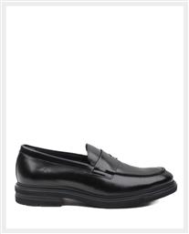 Fluchos Belgas Sierra Δερμάτινα Ανδρικά Loafers σε Μαύρο Χρώμα