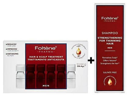 Foltene Men Hair and Scalp Σετ Περιποίησης Μαλλιών κατά της Τριχόπτωσης με Σαμπουάν 2τμχ