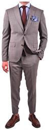 Fragosto Slim Fit Suit Pie de poul - Brown