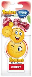 Fresh Way Αρωματική Καρτέλα Κρεμαστή Αυτοκινήτου Smiles Cherry