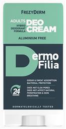 Frezyderm Dermofilia Adults Αποσμητικό 24h σε Κρέμα Χωρίς Αλουμίνιο 40ml από το Pharm24