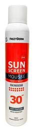 Frezyderm Sun Screen Mousse Αδιάβροχη Αντηλιακή Λοσιόν Προσώπου και Σώματος SPF30 200ml