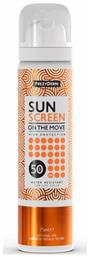 Frezyderm Sun Screen on the Move Αδιάβροχη Αντηλιακή Λοσιόν Προσώπου SPF50 σε Spray 75ml