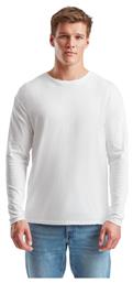 Fruit of the Loom Iconic 150 Ανδρική Διαφημιστική Μπλούζα Μακρυμάνικη White