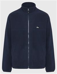 Funky Buddha Ανδρική Ζακέτα Fleece με Φερμουάρ Navy Μπλε