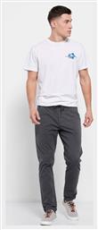 Funky Buddha Ανδρικό Παντελόνι Chino σε Κανονική Εφαρμογή Anthracite