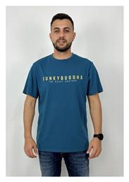 Funky Buddha Ανδρικό T-shirt Κοντομάνικο Deep Teal