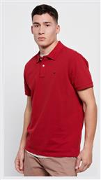 Funky Buddha Ανδρικό T-shirt Κοντομάνικο Polo Deep Red