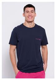 Funky Buddha Ανδρικό T-shirt Navy Μπλε Μονόχρωμο