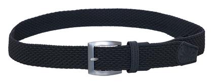 Funky Buddha Ελαστική Ανδρική Ζώνη Πλεκτή Μαύρη