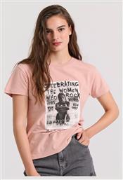 Funky Buddha Γυναικείο T-shirt Ροζ