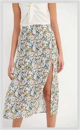 Funky Buddha Midi Φούστα με Σκίσιμο Floral