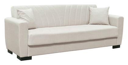 Galaxy Τριθέσιος Καναπές Κρεβάτι Υφασμάτινος 210x78x78εκ. Μπεζ