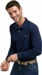 Gant Ανδρική Μπλούζα Μακρυμάνικη Polo Navy