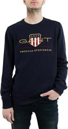 Gant Ανδρικό Φούτερ Navy Μπλε 2046071-433