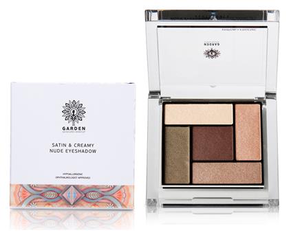 Garden Satin & Creamy Nude Eyeshadow Παλέτα με Σκιές Ματιών σε Στερεή Μορφή No3 6gr