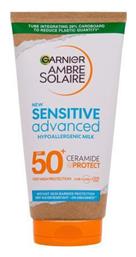 Garnier Ambre Solaire Sensitive Advanced Ceramide Protect SPF50 Αντηλιακή Κρέμα 175ml