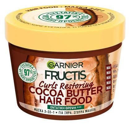 Garnier Fructis Hair Food Curls Restoring Cocoa Butter Μάσκα Μαλλιών για Ενυδάτωση 390ml από το Pharm24