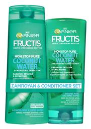 Garnier Fructis Non Stop Pure Coconut Water Σετ Περιποίησης Μαλλιών με Σαμπουάν 2τμχ από το Attica