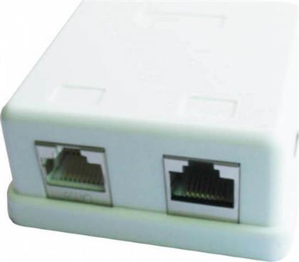 Gembird 2 RJ45 female CAT5e Mount Box