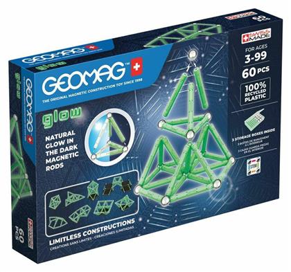 Geomag Μαγνητικό Παιχνίδι Κατασκευών Glow για Παιδιά 3+ Ετών