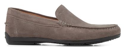 Geox Δερμάτινα Ανδρικά Loafers σε Γκρι Χρώμα