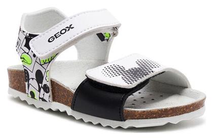 Geox Παιδικά Πέδιλα B Sandal Chalki Λευκά