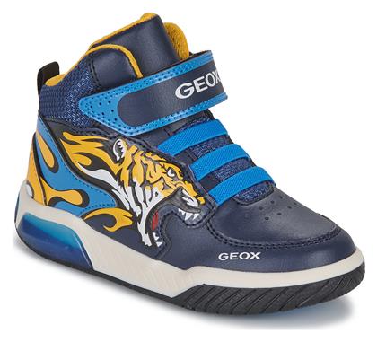 Geox Παιδικά Sneakers High Ανατομικά Μπλε από το Spartoo