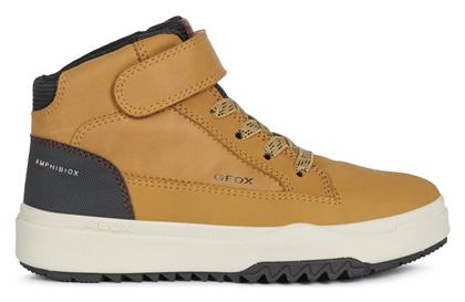 Geox Παιδικά Sneakers High Ανατομικά για Αγόρι Καφέ από το Modivo