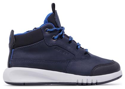 Geox Παιδικά Sneakers High Ανατομικά για Αγόρι Navy Μπλε από το Epapoutsia