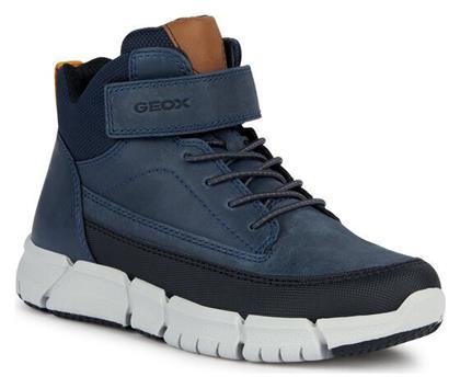 Geox Παιδικά Sneakers High Ανατομικά Navy Μπλε από το Spartoo