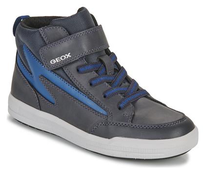 Geox Παιδικά Sneakers High Arzach Ανατομικά Γκρι από το Spartoo