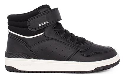 Geox Παιδικά Sneakers High J Washiba B Ανατομικά με Σκρατς Μαύρα από το Modivo