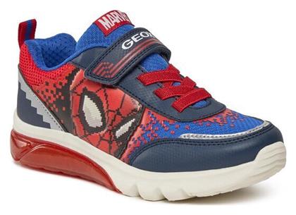 Geox Παιδικά Sneakers J Ciberdron Ανατομικά Navy Μπλε