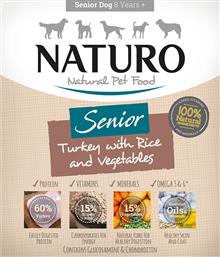 ΓΕΥΜΑ ΣΚΥΛΟΥ NATURO SENIOR ΓΑΛΟΠΟΥΛΑ-ΡΥΖΙ - ΛΑΧΑΝΙΚΑ 400GR από το Plus4u