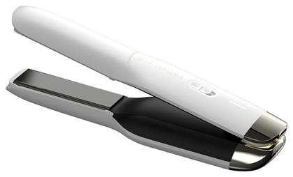 GHD Unplugged Styler Πρέσα Μαλλιών με Κεραμικές Πλάκες Ασύρματη White