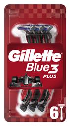 Gillette Blue3 Red Ξυραφάκια μιας Χρήσης με 3 Λεπίδες & Λιπαντική Ταινία 6τμχ από το Pharm24