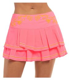 Γυναικεία Φούστα Τένις Lucky In Love Floral Stitch Pleat Tier Shocking Pink