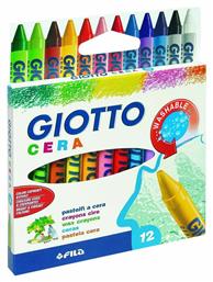 Giotto Σετ Κηρομπογιές Cera 9cm 12τμχ από το Moustakas Toys