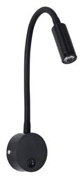 GloboStar Goose Φωτιστικό Τοίχου LED Μαύρο 6.5x15x24.5εκ.