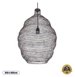 GloboStar Kentucky Κρεμαστό Φωτιστικό Μπρούτζινο 41x41x60εκ.