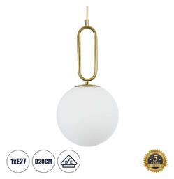 GloboStar Bellissimo Κρεμαστό Φωτιστικό Χρυσό 31x34.5x42εκ.