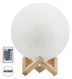 GloboStar Moon Διακοσμητικό Φωτιστικό Μοοn Light LED