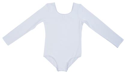 Godance Leotard Παιδικό Κορμάκι Μακρυμάνικο Λευκό από το Cosmossport