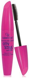 Golden Rose Mega City Style Mascara για Όγκο & Μήκος Black 9ml