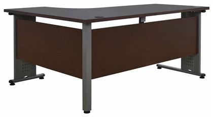 Γωνιακό Επαγγελματικό Γραφείο 160x120x75εκ. Γκρι / Wenge