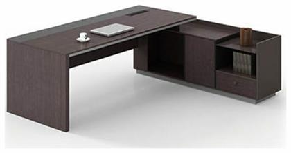 Γωνιακό Επαγγελματικό Γραφείο Rosewood 180x170x76εκ. Καφέ