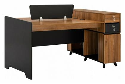 Γωνιακό Επαγγελματικό Γραφείο Supreme 154x120x89εκ. Grey Honey Oak