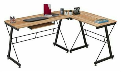 Γωνιακό Γραφείο Υπολογιστή Walnut 158x120x74εκ.