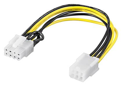 Goobay 6-Pin PCIe - 8-Pin PCIe Cable 0.195m Πολύχρωμο (93635)